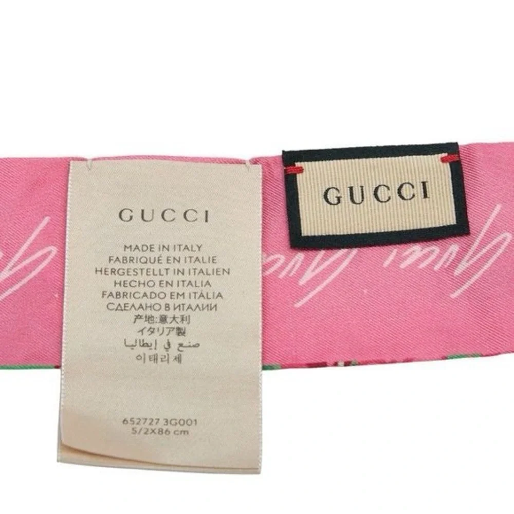 Gucci Ken Scott Silk Twilly Neck Scarf